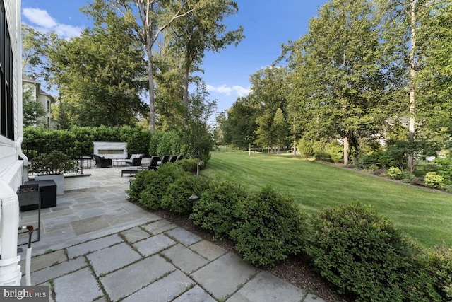 717 Miller Ave, Great Falls, VA 22066 - view of green lawn with a patio area and outdoor lounge area