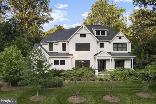 717 Miller Ave, Great Falls, VA 22066 - view of front of house with a shingled roof and a front yard