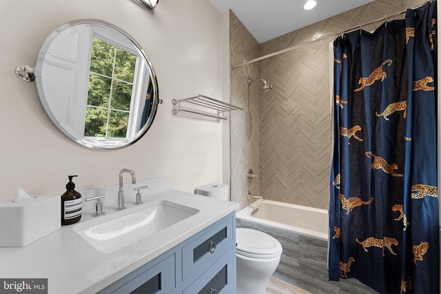 717 Miller Ave, Great Falls, VA 22066 - bathroom with vanity and shower / bath combination with curtain