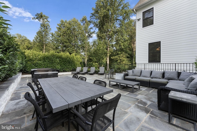 717 Miller Ave, Great Falls, VA 22066 - view of patio / terrace featuring an outdoor living space and outdoor dining area