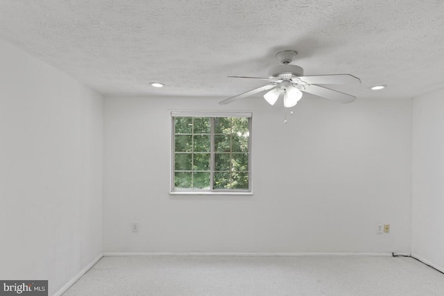 13825 Palmer House Way Unit 32-237, Silver Spring, MD 20904 - unfurnished room with light colored carpet, ceiling fan, a textured ceiling, and recessed lighting