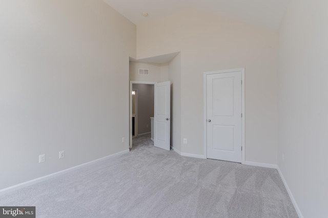 23480 Epperson Sq, Brambleton, VA 20148 - unfurnished bedroom with carpet, high vaulted ceiling, and baseboards