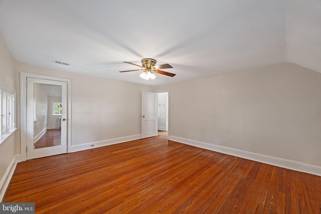 908 Edge Hill Rd, Glenside, PA 19038 - unfurnished room featuring wood-type flooring, ceiling fan, and baseboards
