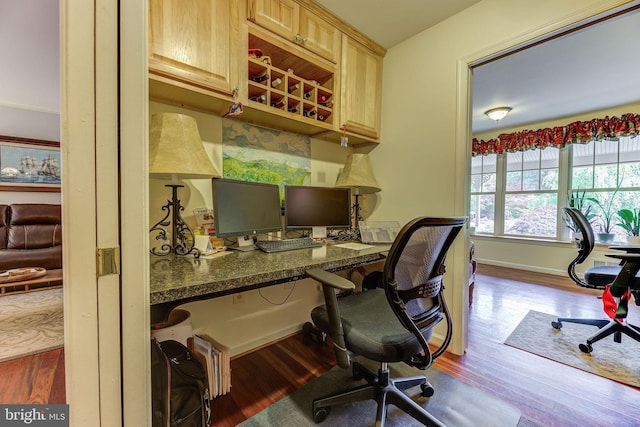 3130 Ashwood Dr, Dunkirk, MD 20754 - office with dark wood-style floors and baseboards