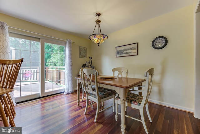 3130 Ashwood Dr, Dunkirk, MD 20754 - dining space with wood finished floors and baseboards