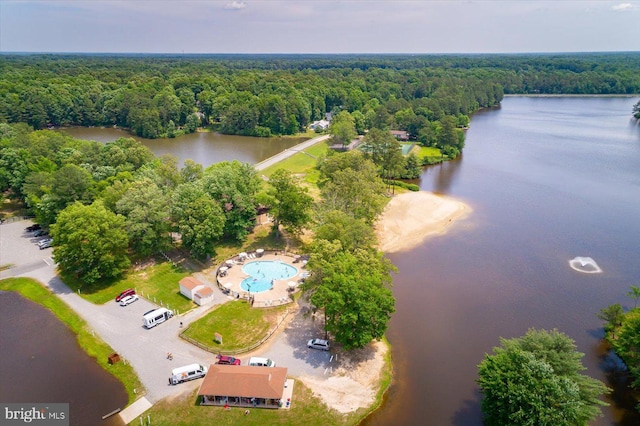 835 Campers Ln, Ruther Glen, VA 22546 - aerial view of a forest and a nearby body of water