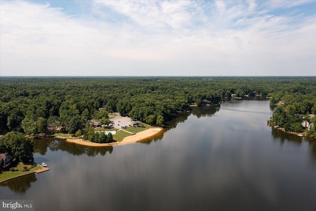 835 Campers Ln, Ruther Glen, VA 22546 - drone / aerial view of a heavily wooded area and a nearby body of water