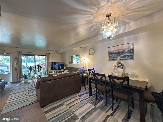 7525 Calvert St, Philadelphia, PA 19152 - living room featuring carpet and a chandelier