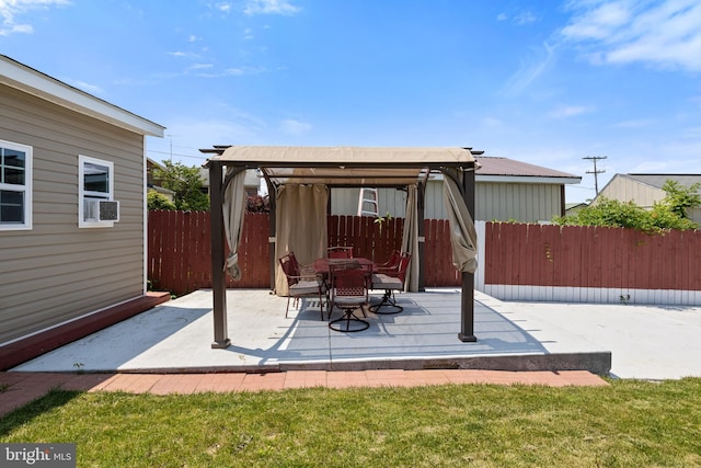 263B 3rd St, Hanover, PA 17331 - fenced backyard with a gazebo and a patio