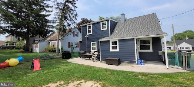 424 Exton Rd, Hatboro, PA 19040 - rear view of property with a patio area and roof with shingles