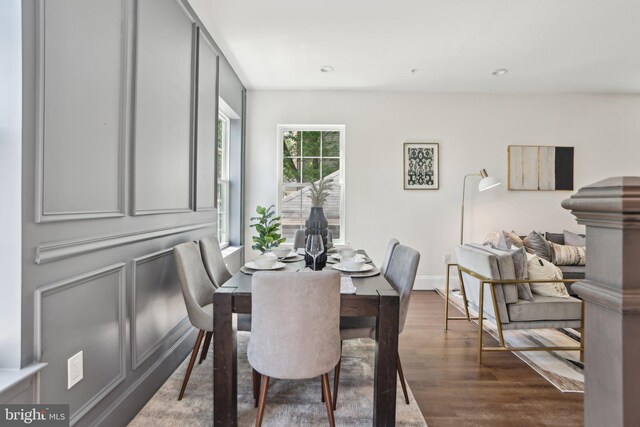 322 56th St NE, Washington, DC 20019 - dining room featuring wood finished floors and recessed lighting