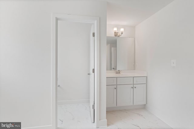 114 Retriever Way, Severna Park, MD 21146 - bathroom featuring marble look tiles and vanity