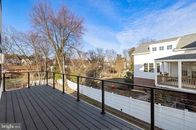 1573 Westmoreland St, Mclean, VA 22101 - wooden deck featuring a residential view