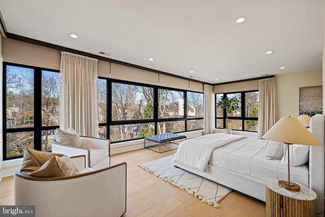 1573 Westmoreland St, Mclean, VA 22101 - bedroom featuring recessed lighting, multiple windows, and wood finished floors