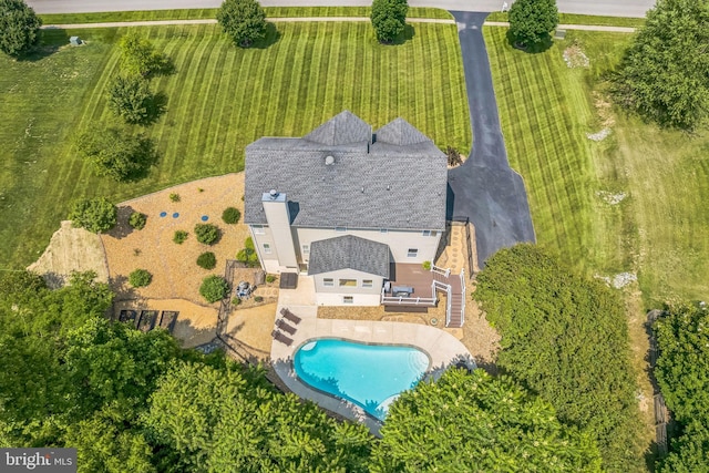 2058 Baythorne Rd, Prince Frederick, MD 20678 - view from above of property with a pool