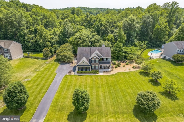 2058 Baythorne Rd, Prince Frederick, MD 20678 - view from above of property featuring a forest