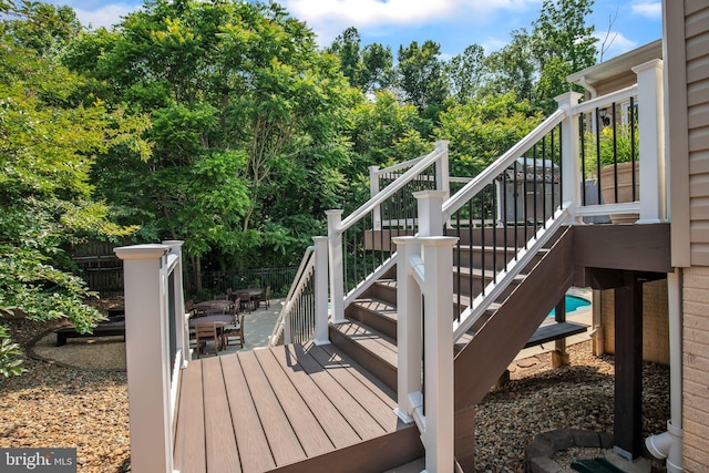 2058 Baythorne Rd, Prince Frederick, MD 20678 - wooden deck featuring stairs
