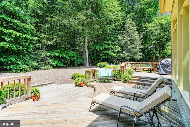 9111 Oak Chase Ct, Fairfax Station, VA 22039 - view of wooden deck
