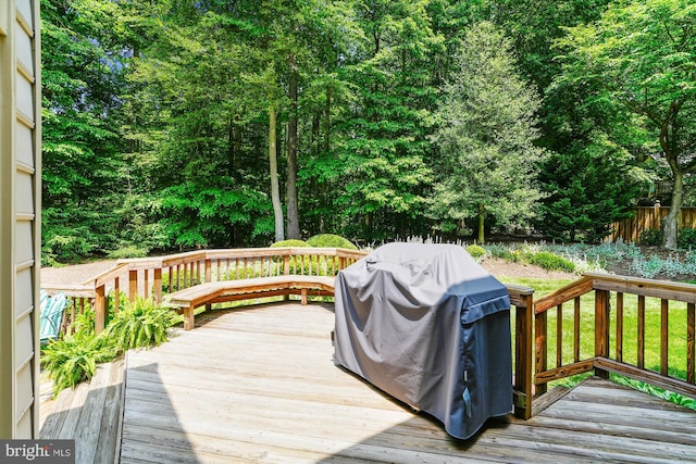 9111 Oak Chase Ct, Fairfax Station, VA 22039 - wooden deck featuring area for grilling