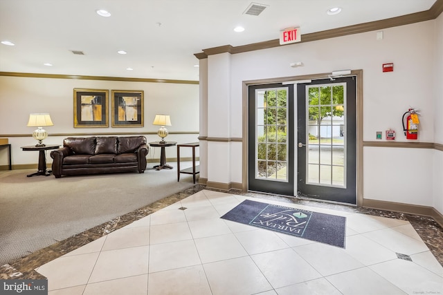 3851 Aristotle Ct Unit 1-412, Fairfax, VA 22030 - lobby featuring ornamental molding and recessed lighting