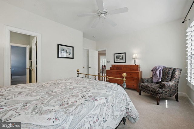 6321 Wilmington Dr, Burke, VA 22015 - bedroom featuring carpet flooring and a ceiling fan