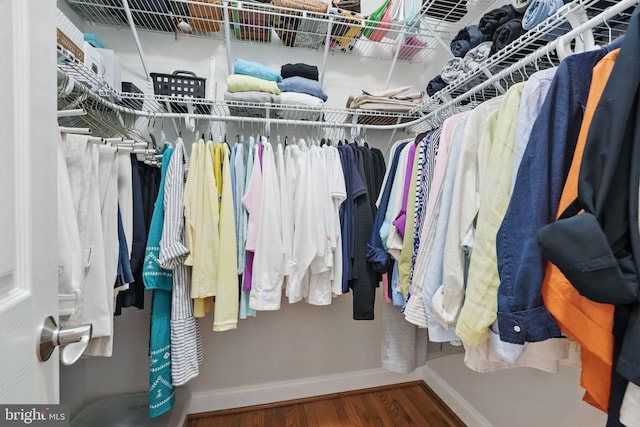 6321 Wilmington Dr, Burke, VA 22015 - walk in closet featuring wood finished floors