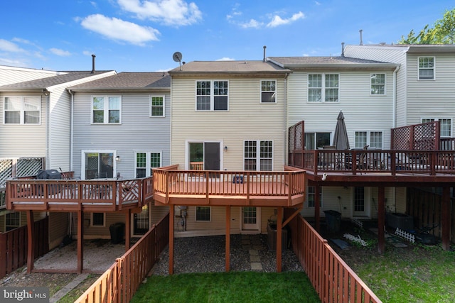 45571 Reading Ter, Sterling, VA 20166 - back of house featuring central AC and a deck