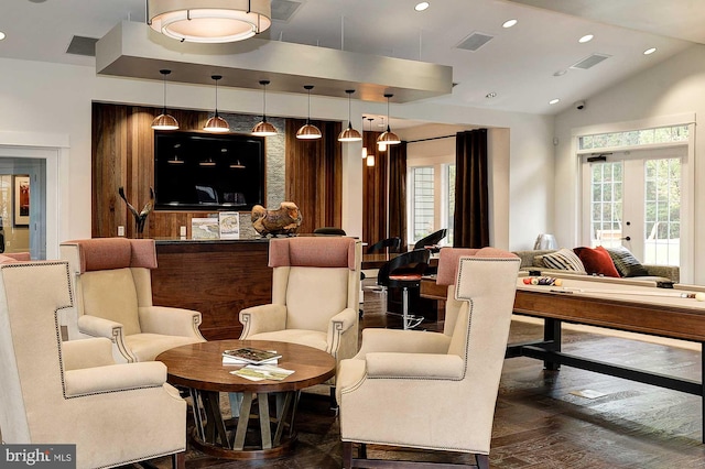 11 Inglenook Ct, Glen Burnie, MD 21060 - lobby featuring vaulted ceiling, recessed lighting, and a surveillance system