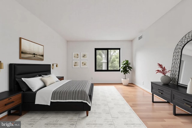203 Yoakum Pkwy Unit 603, Alexandria, VA 22304 - bedroom with light wood finished floors and baseboards