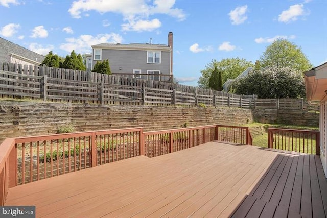 13017 Broadmore, Silver Spring, MD 20904 - wooden deck with a fenced backyard