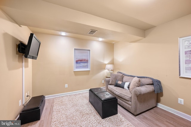 18722 Timoney Ct, Leesburg, VA 20176 - sitting room featuring wood finished floors and baseboards