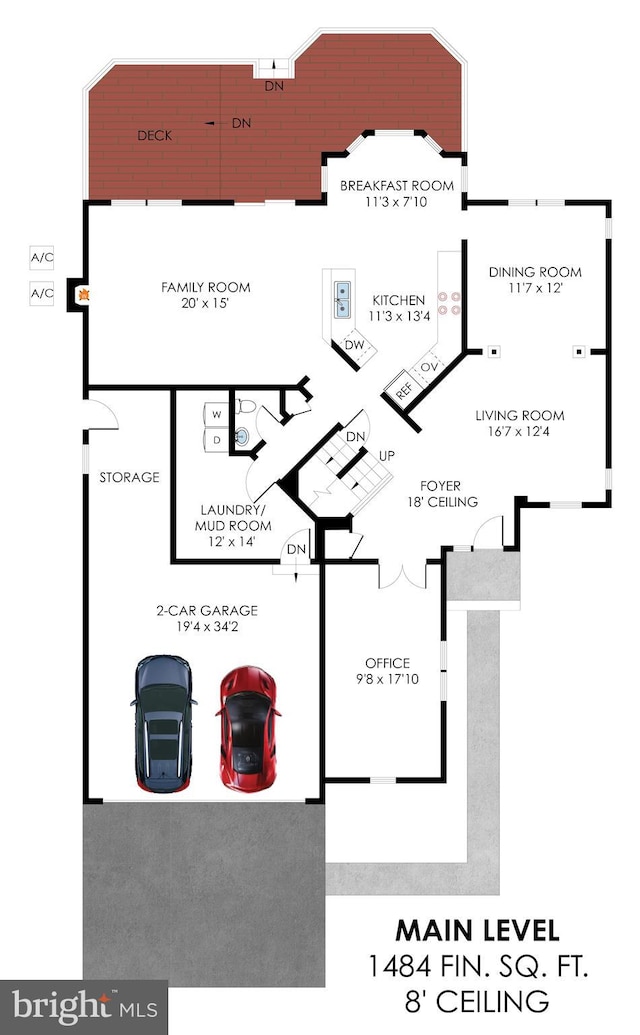 18722 Timoney Ct, Leesburg, VA 20176 - home floor plan