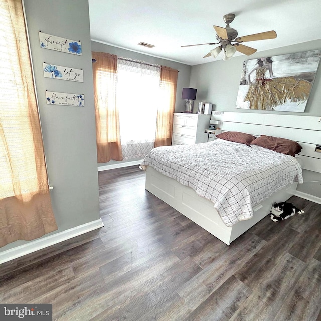 34 Springfield Cir, Middletown, DE 19709 - bedroom with dark wood-type flooring and ceiling fan