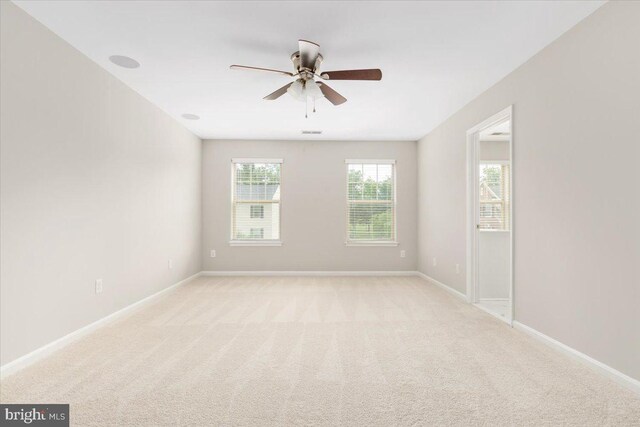 890 Shadows Dr, Front Royal, VA 22630 - spare room featuring a ceiling fan and light carpet
