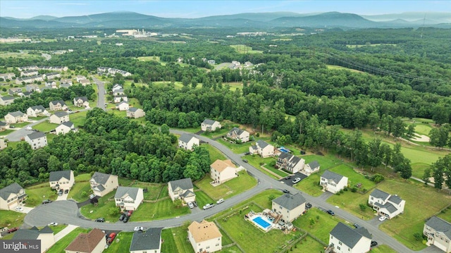 890 Shadows Dr, Front Royal, VA 22630 - aerial overview of property's location featuring mountains