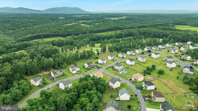 890 Shadows Dr, Front Royal, VA 22630 - aerial view of property's location with a forest and a mountainous background