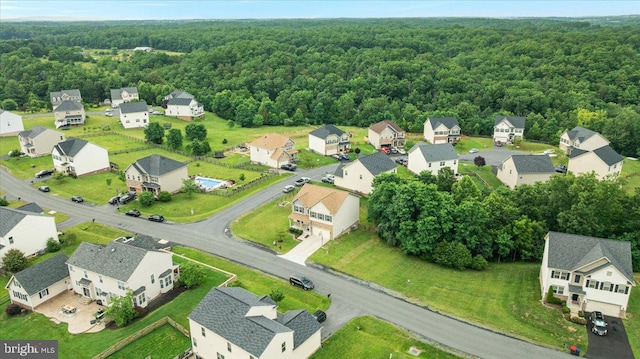 890 Shadows Dr, Front Royal, VA 22630 - aerial view of property and surrounding area featuring a forest and nearby suburban area