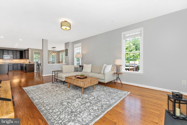 2304 Kings Forest Trl, Mount Airy, MD 21771 - living area with healthy amount of natural light and dark wood-type flooring