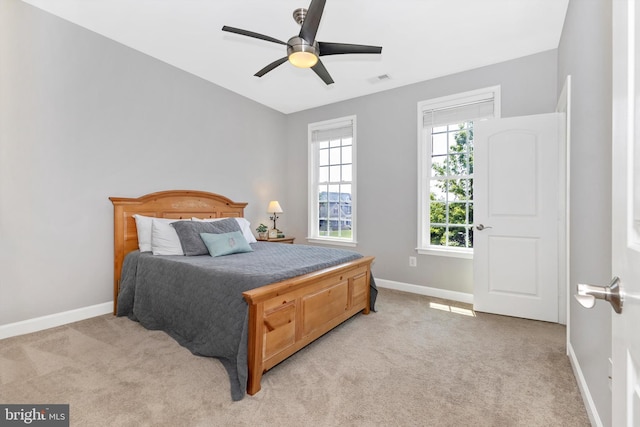 2304 Kings Forest Trl, Mount Airy, MD 21771 - bedroom with light carpet and ceiling fan