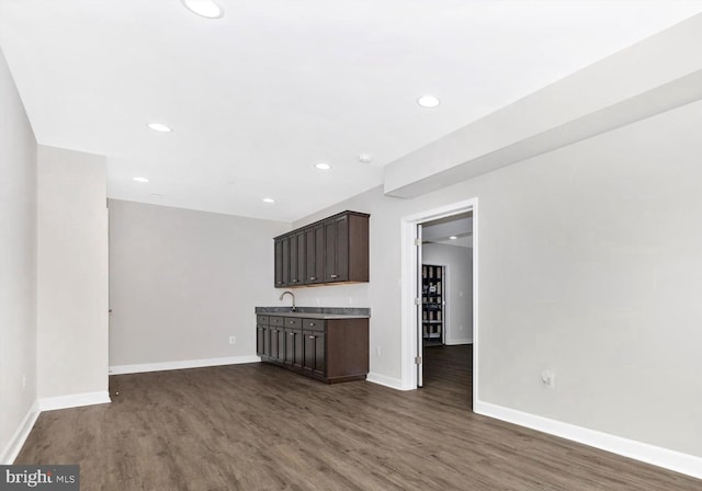 2304 Kings Forest Trl, Mount Airy, MD 21771 - unfurnished living room with dark wood finished floors and recessed lighting