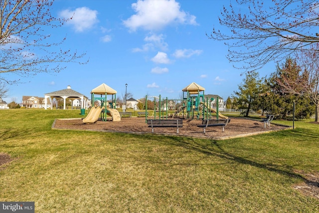 2304 Kings Forest Trl, Mount Airy, MD 21771 - community jungle gym featuring a yard and a gazebo