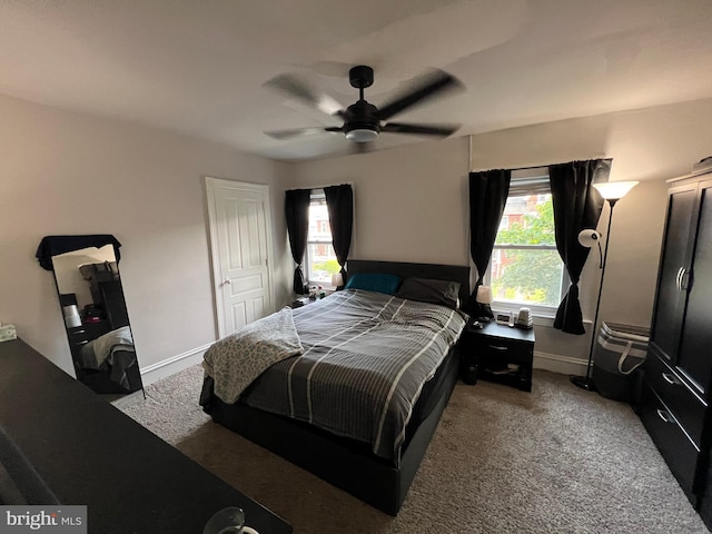 713 Juniper St, Quakertown, PA 18951 - carpeted bedroom with multiple windows, baseboards, and a ceiling fan