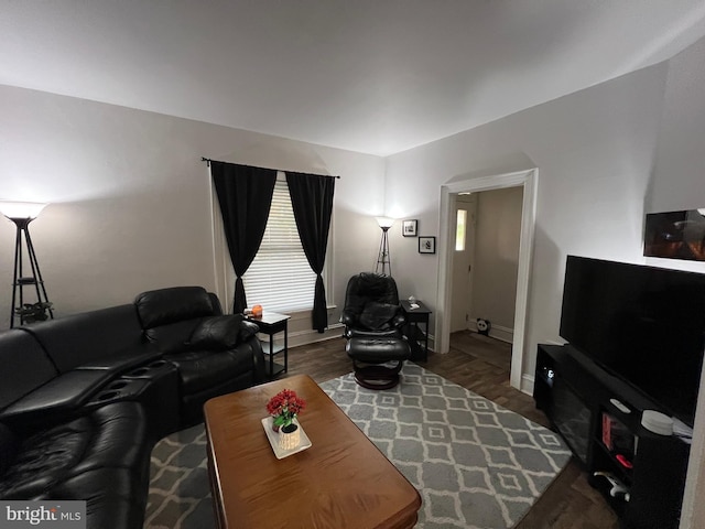 713 Juniper St, Quakertown, PA 18951 - living room with wood finished floors, baseboards, and plenty of natural light
