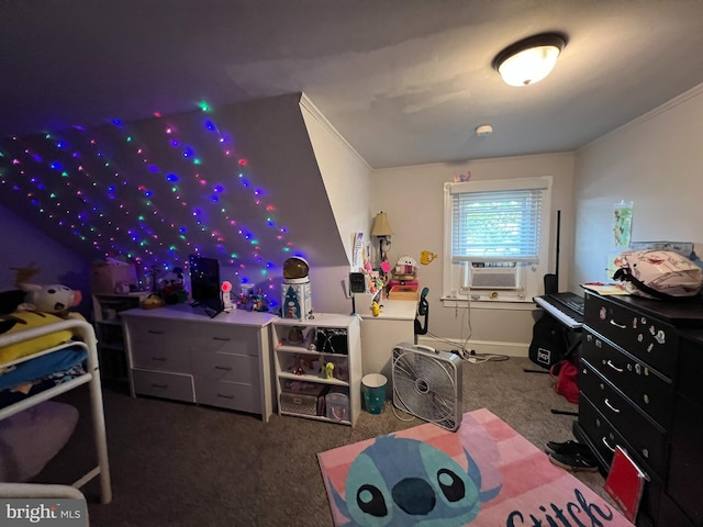 713 Juniper St, Quakertown, PA 18951 - carpeted bedroom with cooling unit and ornamental molding