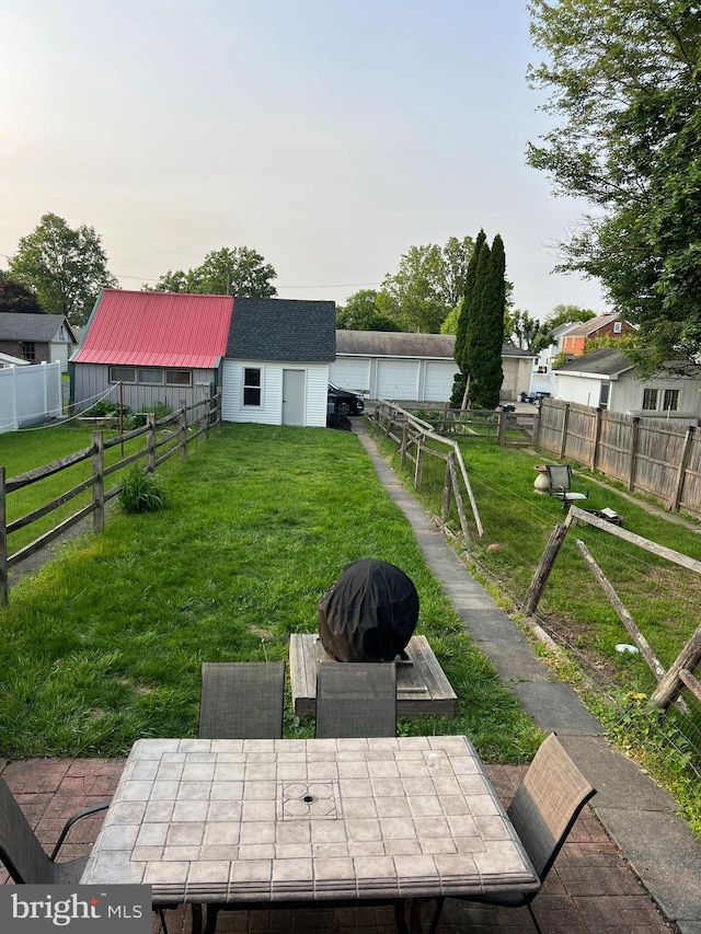 713 Juniper St, Quakertown, PA 18951 - view of yard with outdoor dining area