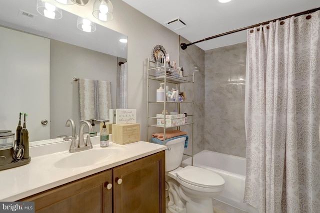 3713 S George Mason Dr Unit 713, Falls Church, VA 22041 - bathroom with vanity, toilet, and shower / bath combo