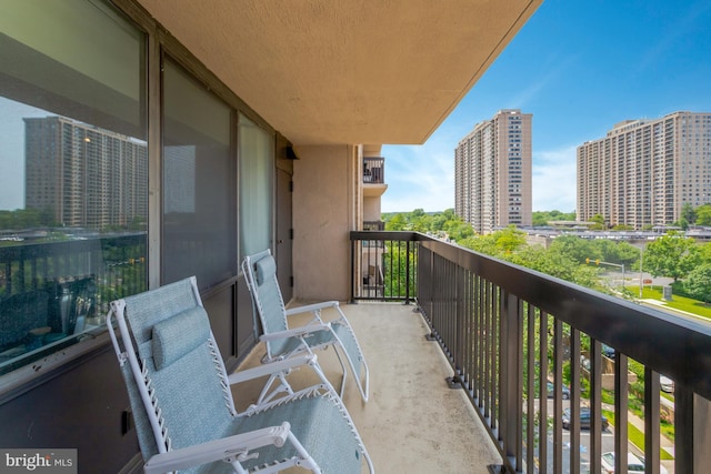 3713 S George Mason Dr Unit 713, Falls Church, VA 22041 - balcony featuring a view of city