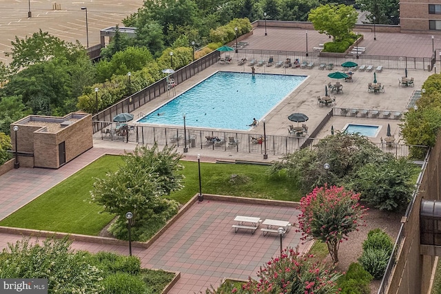 3713 S George Mason Dr Unit 713, Falls Church, VA 22041 - community pool featuring a patio area