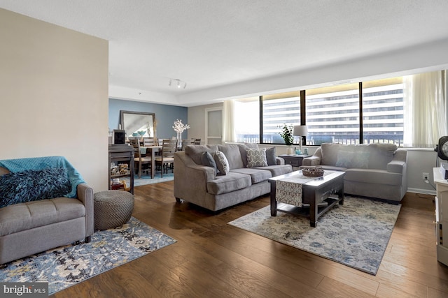 3713 S George Mason Dr Unit 713, Falls Church, VA 22041 - living room featuring hardwood / wood-style floors