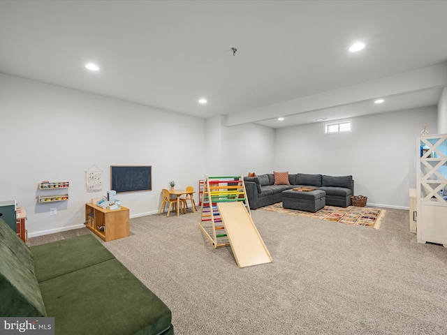 104 Barrister St, Stephenson, VA 22656 - game room with carpet floors, recessed lighting, and baseboards